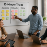 Automate, Delegate, Delete: 15-Minute Triage Framework