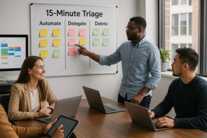 Automate, Delegate, Delete: 15-Minute Triage Framework