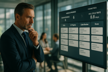 Diagram illustrating lean pull system versus push system showing improved workflow and capacity-based flow