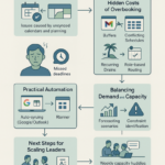 Dashboard showing synced calendar and capacity planning to avoid overbooking and improve resource management