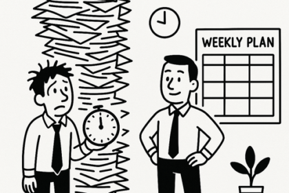 monday.com dashboard showing weekly planning workflow with backlog tasks organized by priority, owner, and dependencies
