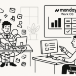 Dashboard of monday Work OS showing unified boards streamlining SaaS consolidation and cost savings