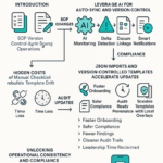 Dashboard showing AI-driven SOP version control syncing audit checklists in real time